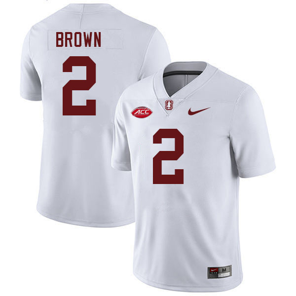 Elijah Brown Stanford Jersey,Stanford Cardinal #2 Elijah Brown Football Jersey Stitched-White